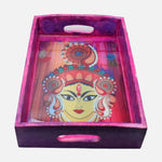 Load image into Gallery viewer, Adi Shakti: The Primordial power Wooden Tray - Love Rocks