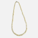 Load image into Gallery viewer, Citrine Necklace: Oval Beads 1 Layer with Pearl Love Rocks Necklace