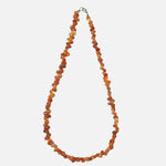 Load image into Gallery viewer, Carnelian Necklace: Creativity - Orange Petal Beads Love Rocks Necklace