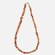 Carnelian Necklace: Creativity - Orange Petal Beads Love Rocks Necklace