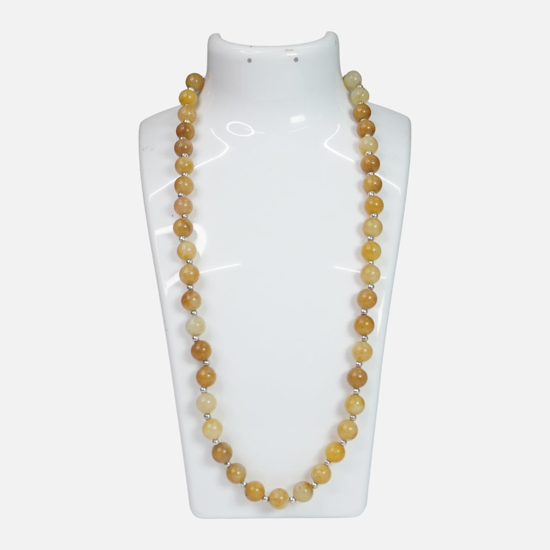 Yellow Aventurine Necklace: Office Wear for Confidence & Prosperity