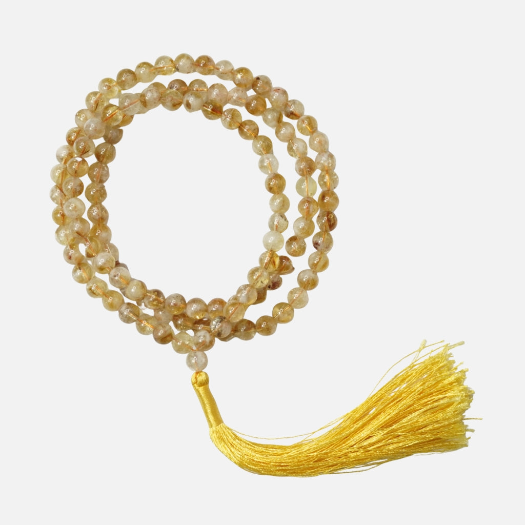 Citrine Japamala: Abundance