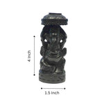 Load image into Gallery viewer, Karungali Ganesha Idol - Chatra-Mukuta Vigneshwara: Auspicious & Sacred