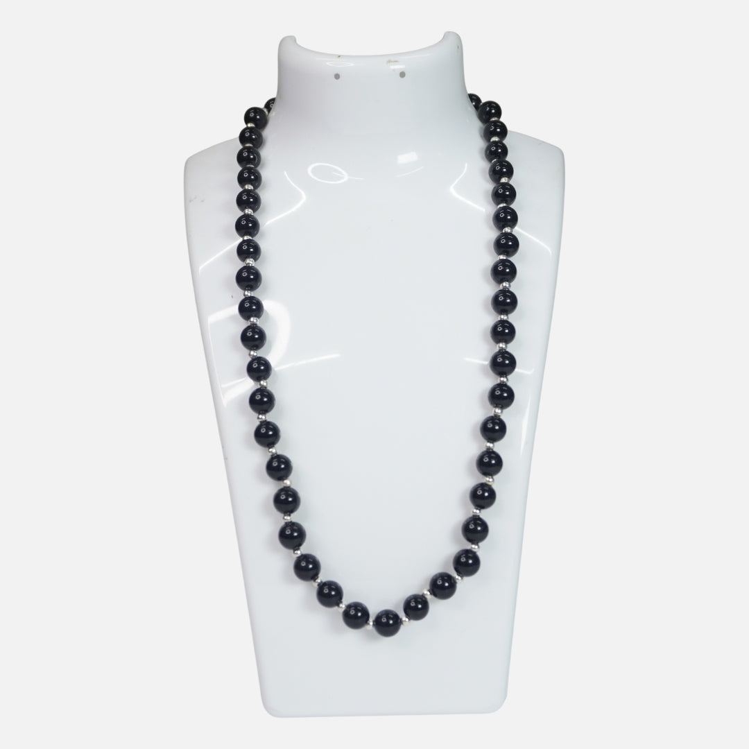 Black Onyx Necklace: Office Wear for Discipline & Energetic Shielding