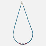 Load image into Gallery viewer, Blue Apatite Necklace - with Ruby and Blue Sapphire Beads - Love Rocks