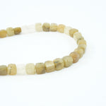 Load image into Gallery viewer, Golden Rutilated Quartz Necklace - Square Beads 1 Layer - Love Rocks