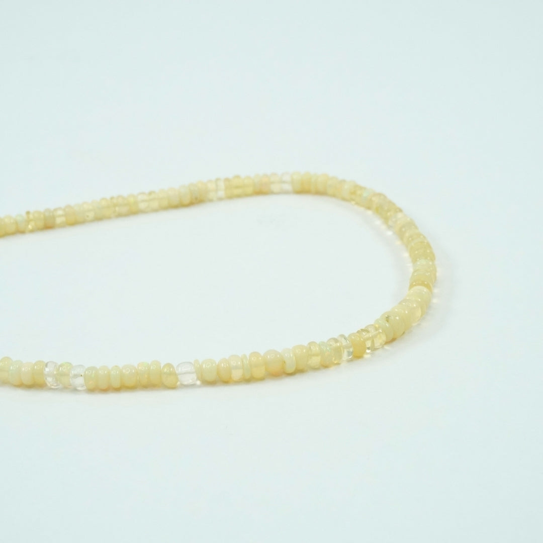 Opal Necklace: Oval Beads 1 Layer