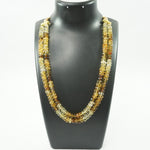 Load image into Gallery viewer, Citrine Necklace: Abundance - Oval Beads 2 Layer Shaded - Love Rocks