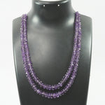 Load image into Gallery viewer, Amethyst Necklace: Peace and Calm - Oval Beads 2 Layer - Love Rocks