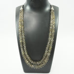 Load image into Gallery viewer, Smokey Quartz Necklace: Removes Fear - Oval Beads 2 Layer