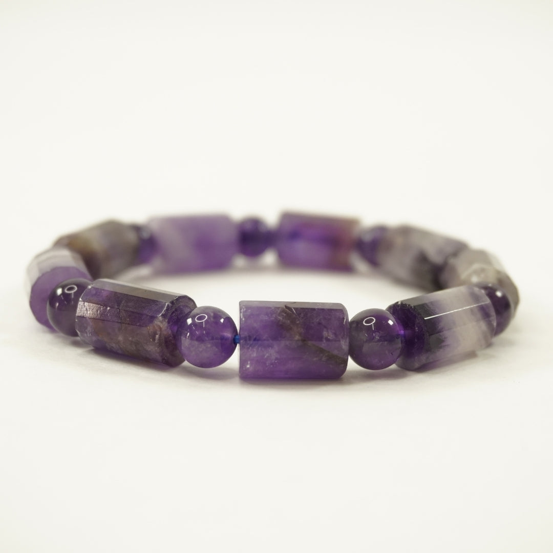 Chevron Amethyst Bracelet: Peace and Calm