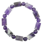 Load image into Gallery viewer, Chevron Amethyst Bracelet: Peace and Calm