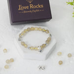 Load image into Gallery viewer, Golden Rutile Bracelet with Charm Beads
