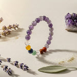 Load image into Gallery viewer, Amethyst Chakra Bracelet
