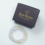 Load image into Gallery viewer, Amethyst & Citrine Bracelet : Balance & Abundance