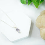 Load image into Gallery viewer, Amethyst Silver Pendant : Small Oval