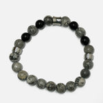 Load image into Gallery viewer, Black Agate Bracelet: Grounding & Protection