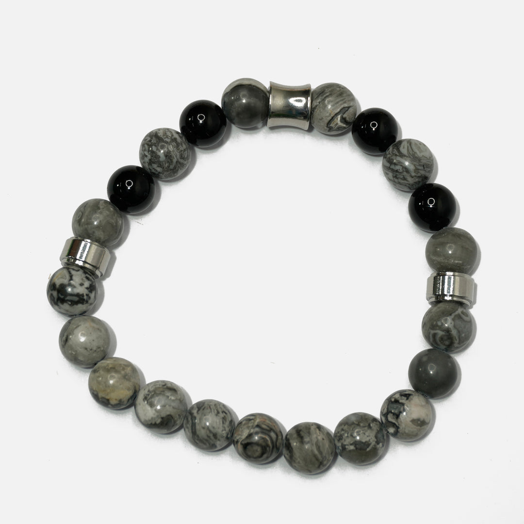 Black Agate Bracelet: Grounding & Protection