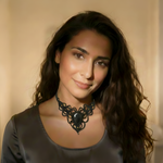 Load image into Gallery viewer, Black Onyx Necklace: Concentration - Black Thread Designed