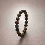 Load image into Gallery viewer, Blood Stone Bracelet: Round Beads 8mm