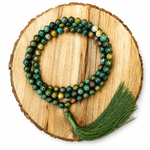 Load image into Gallery viewer, Bloodstone Japamala: Round Plain Beads 8mm