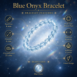 Load image into Gallery viewer, Blue Onx Bracelet