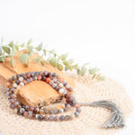 Load image into Gallery viewer, Botswana Agate Japamala: Mindfulness