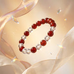 Load image into Gallery viewer, Red Carnelian and Clear Quartz