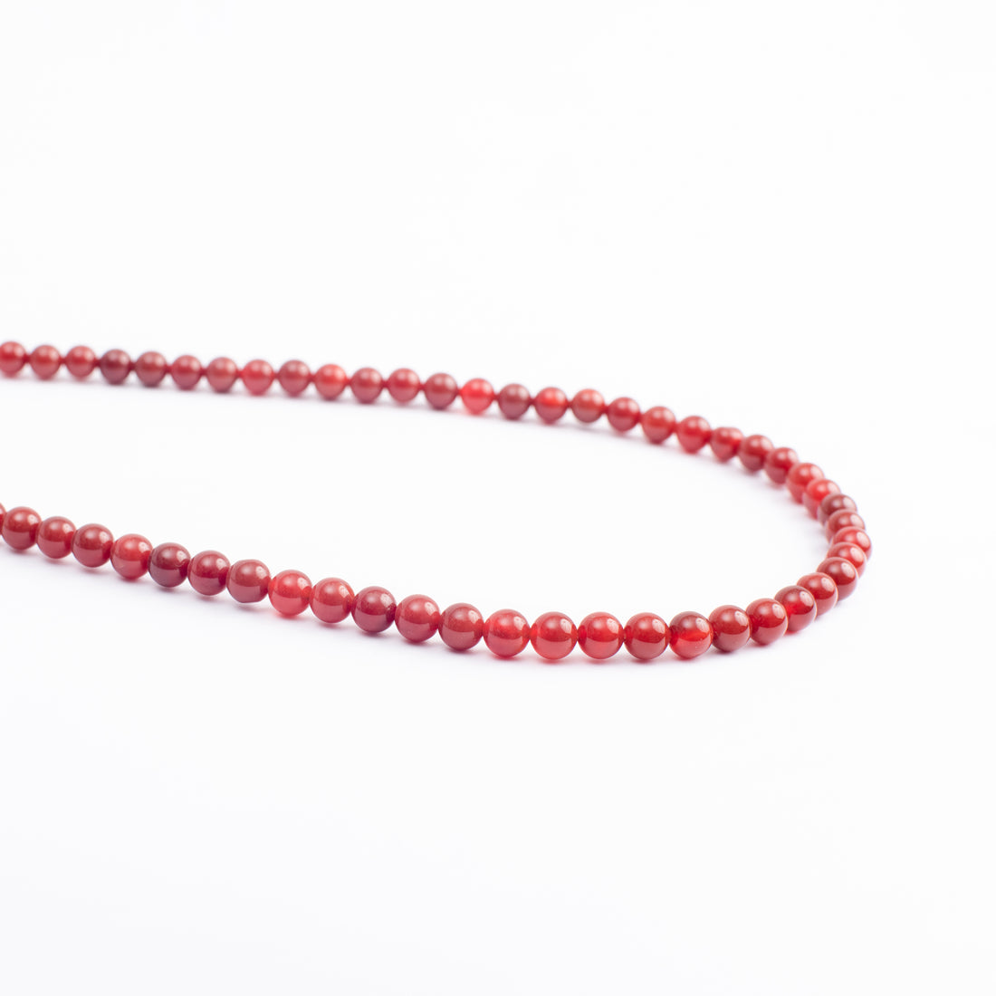Carnelian Red Round Plain Beads Japamala 8mm