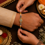 Load image into Gallery viewer, Sun Blessing Crystal Rakhi