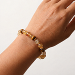 Load image into Gallery viewer, Citrine & Tiger Eye Bracelet