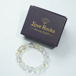 Load image into Gallery viewer, Clear Quartz & Citrine Bracelet: Abundance & Clarity