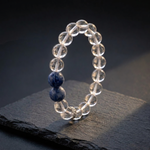 Load image into Gallery viewer, Clear Quartz & Kyanite Bracelet