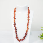 Load image into Gallery viewer, Carnelian Necklace: Creativity - Orange Petal Beads