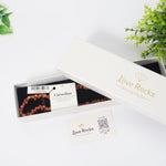 Load image into Gallery viewer, Carnelian Necklace: Creativity - Orange Petal Beads Love Rocks Necklace