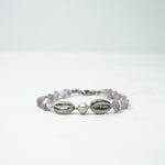Load image into Gallery viewer, Pink Selenite Bracelet: Cowrie Charms