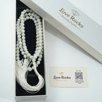 Load image into Gallery viewer, Rainbow Moonstone Japamala: Intuition and Divine Feminine Energy