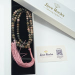 Load image into Gallery viewer, Rhodonite Japamala: Love and Emotional Healing