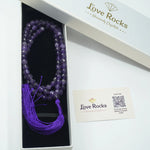 Load image into Gallery viewer, Amethyst Japamala: Peace and Calm Love Rocks