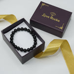 Load image into Gallery viewer, Black Tourmaline Bracelet: Protection Love Rocks Bracelet