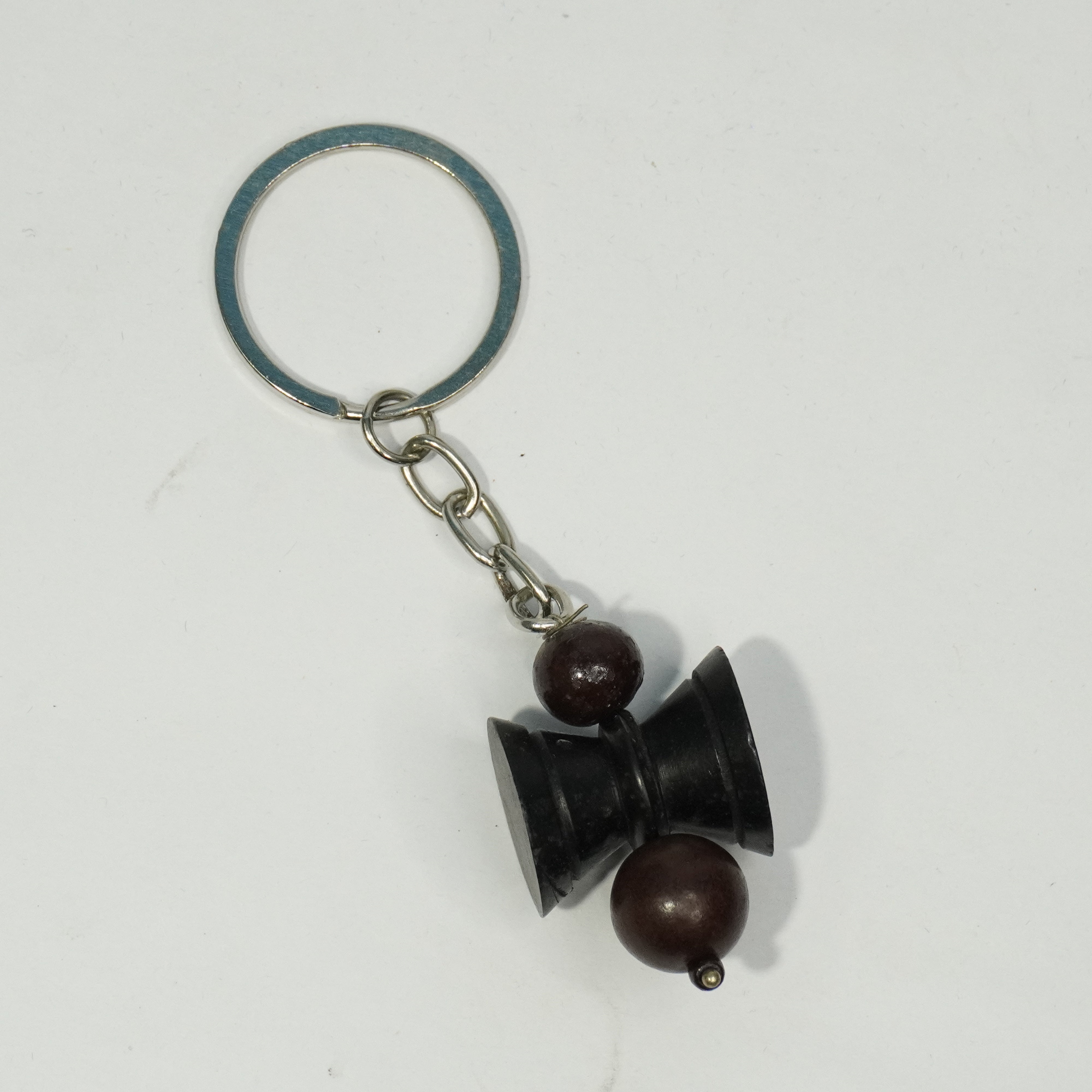Karungali Damaru Bead Keychain – Guardian of Strength
