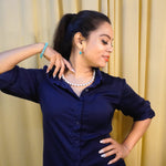 Load image into Gallery viewer, Howlite Crystal Necklace: Office Wear for Peace & Calmness