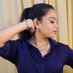 Load image into Gallery viewer, Green Aventurine Necklace: Office Wear for Opportunity & Good Fortune
