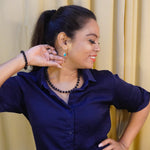 Load image into Gallery viewer, Black Onyx Necklace: Office Wear for Discipline & Energetic Shielding