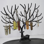 Load image into Gallery viewer, 7 Chakra Clear Quartz Keychain – Energy Harmony & Daily Peace