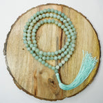 Load image into Gallery viewer, Angelite Japamala: Divine Communication and Peace Love Rocks Japamala