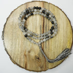 Load image into Gallery viewer, Tourmalinated Quartz Japamala - Balance and Transformation