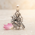 Load image into Gallery viewer, Durga Silver Pendant
