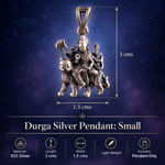 Load image into Gallery viewer, Durga Silver Pendant