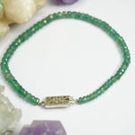 Load image into Gallery viewer, Emerald Bracelet-semi precious stone :Love and Divine Wisdom - Love Rocks